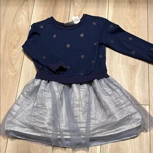 Blush by Us Angels Navy and Silver Starry Dress